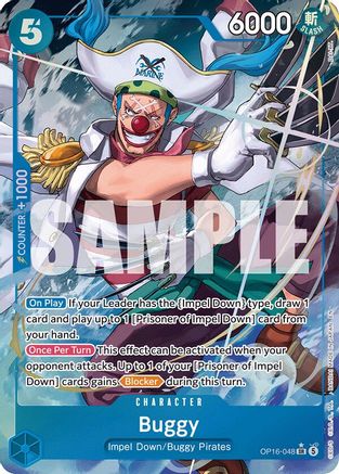 Buggy (048) (Alternate Art) - (OP16-048) - Super Rare