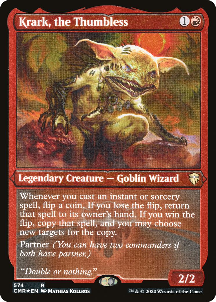 Krark, the Thumbless (Foil Etched) (CMR-574)  Foil