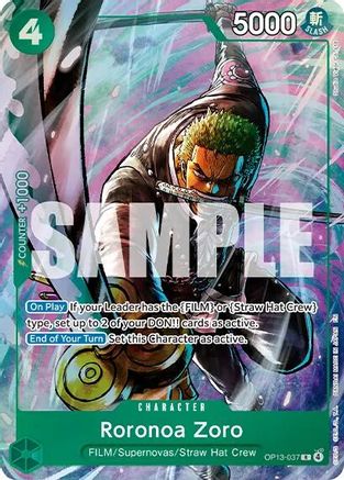 Roronoa Zoro (Premium Card Collection -Best Selection Vol. 6-) - OP13-037 - Rare