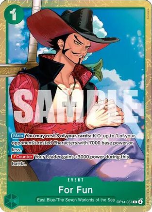 For Fun (Premium Card Collection -Best Selection Vol. 6-) - OP14-037 - Rare