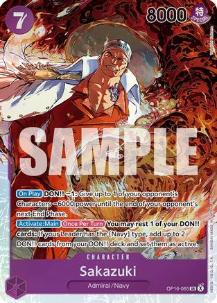 Sakazuki - (OP16-065) - Super Rare