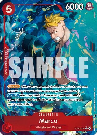 Marco (Full Art) (ST30-008) - Starter Deck EX: Luffy & Ace Foil  (Pre-Order)