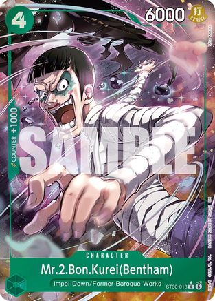 Mr.2.Bon.Kurei(Bentham) (Full Art) (ST30-013) - Starter Deck EX: Luffy & Ace   (Pre-Order)