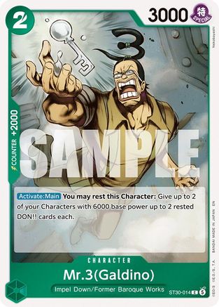 Mr.3(Galdino) (ST30-014) - Starter Deck EX: Luffy & Ace   (Pre-Order)