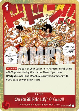 Can You Still Fight, Luffy?! Of Course!! (Parallel) (ST30-016) - Starter Deck EX: Luffy & Ace Foil  (Pre-Order)