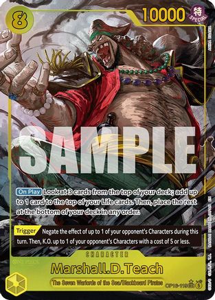 Marshall.D.Teach (119) (Alternate Art) (OP16-119) - The Time of Battle Foil  (Pre-Order)