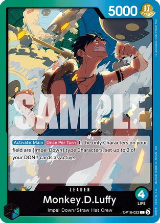 Monkey.D.Luffy (022) (OP16-022) - The Time of Battle   (Pre-Order)