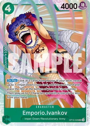 Emporio.Ivankov (026) - (OP16-026) - Super Rare