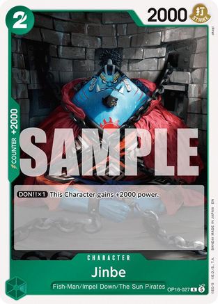 Jinbe (027) (OP16-027) - The Time of Battle Foil  (Pre-Order)