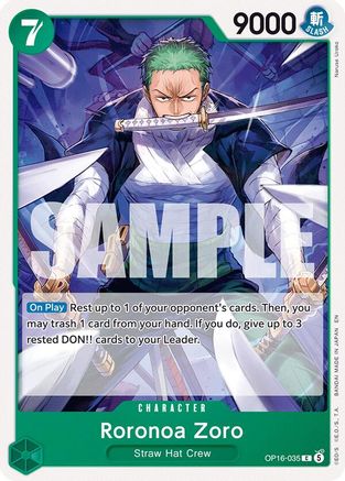 Roronoa Zoro (035) (OP16-035) - The Time of Battle   (Pre-Order)