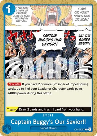 Captain Buggy's Our Savior!! (OP16-057) - The Time of Battle   (Pre-Order)