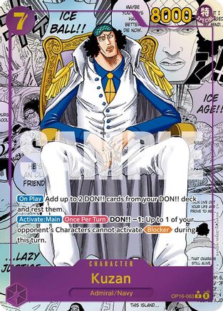 Kuzan (Manga) (OP16-063) - The Time of Battle Foil  (Pre-Order)
