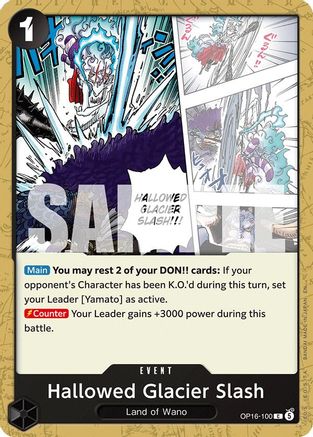 Hallowed Glacier Slash (OP16-100) - The Time of Battle   (Pre-Order)