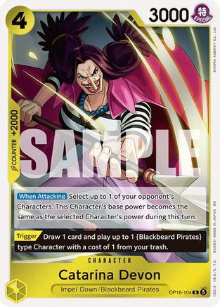 Catarina Devon (OP16-104) - The Time of Battle Foil  (Pre-Order)