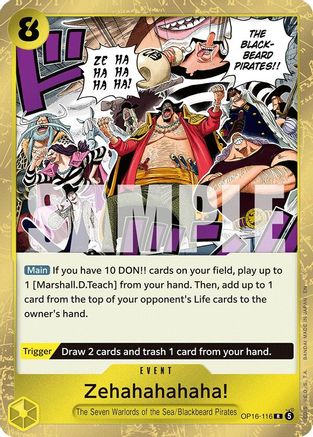 Zehahahahaha! (OP16-116) - The Time of Battle Foil  (Pre-Order)