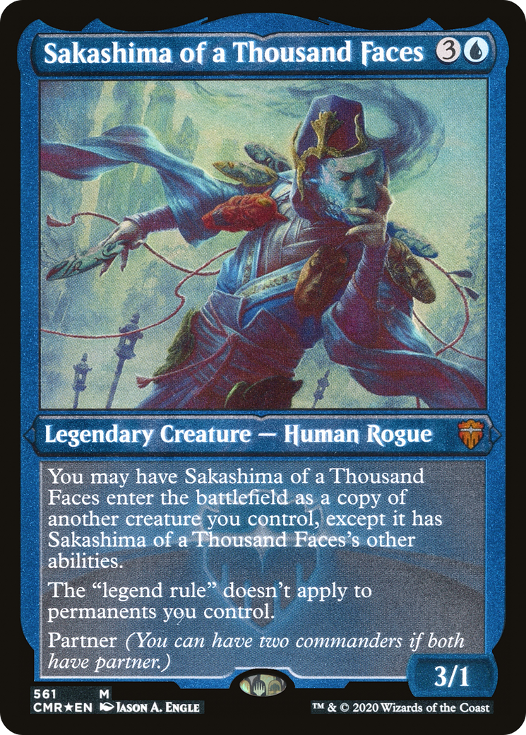 Sakashima of a Thousand Faces (Foil Etched) (CMR-561)  Foil