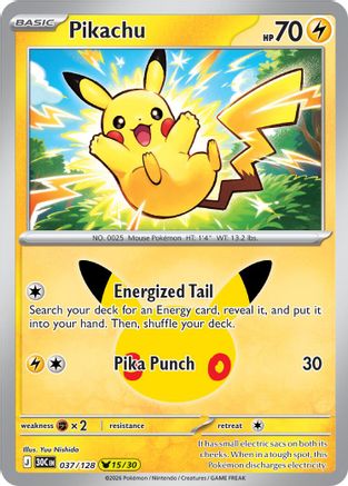 Pikachu - 037/128 - Pikachu Rare