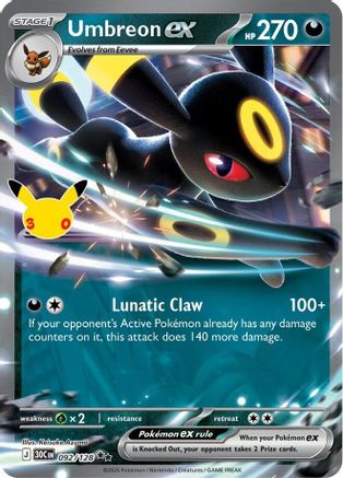 Umbreon EX - 092/128 - Double Rare