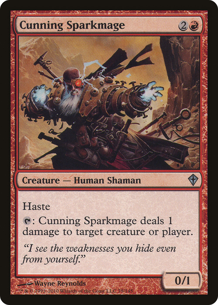Cunning Sparkmage (WWK-079)  Foil
