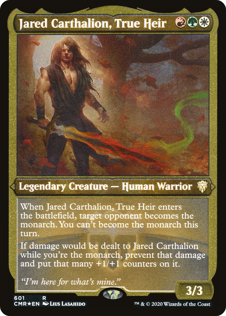 Jared Carthalion, True Heir (Foil Etched) (CMR-601)  Foil