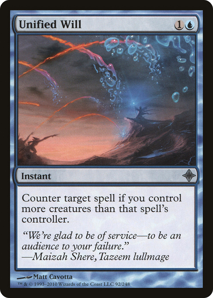 Unified Will (ROE-092)  Foil