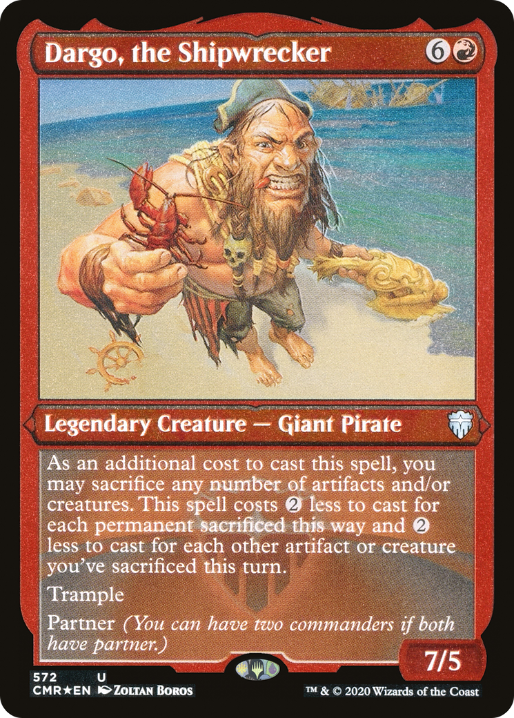 Dargo, the Shipwrecker (Foil Etched) (CMR-572)  Foil