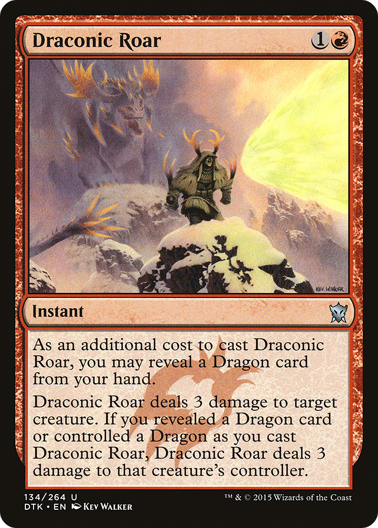 Draconic Roar (DTK-134)  Foil