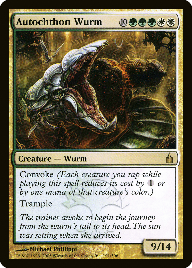 Autochthon Wurm (RAV-191)  Foil