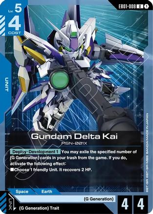 Gundam Delta Kai (EB01-008) - Uncommon