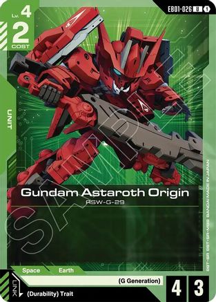 Gundam Astaroth Origin (EB01-026) - Uncommon
