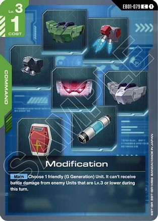 Modification (EB01-079)