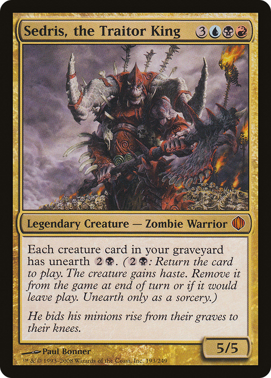 Sedris, the Traitor King (ALA-193)  Foil