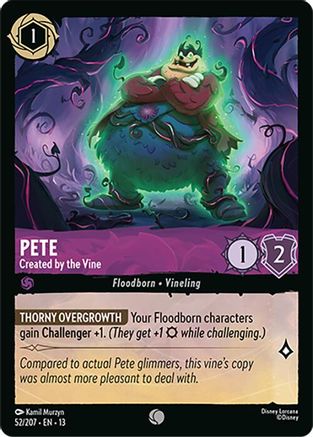 Pete (Created by the Vine) - 52/204 - Common (Foil)