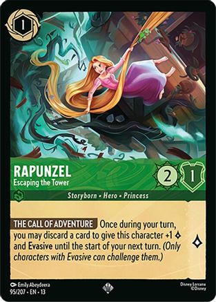 Rapunzel (Escaping the Tower) - 95/204 - Super Rare (Foil)