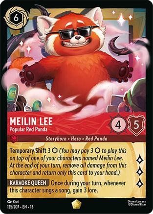 Meilin Lee (Popular Red Panda) - 125/204 - Legendary (Foil)