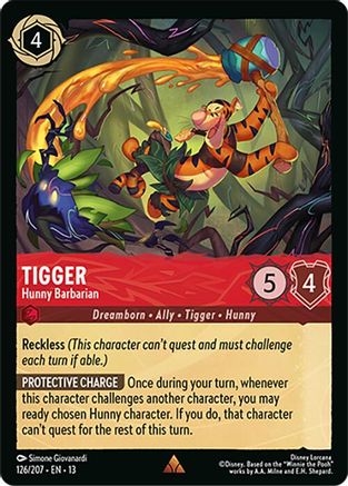 Tigger (Hunny Barbarian) - 126/204 - Rare (Foil)