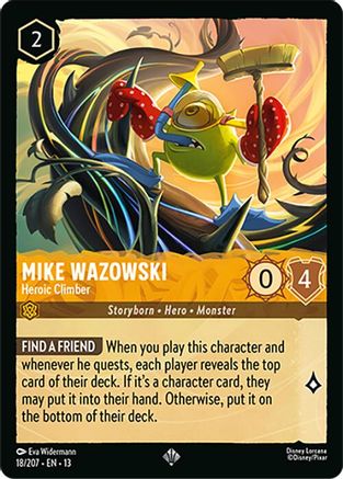Mike Wazowski (Heroic Climber) - 18/204 - Super Rare