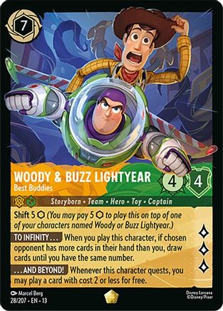 Woody & Buzz Lightyear (Best Buddies) - 28/204 - Legendary