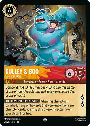 Sulley & Boo (Scare Buddies) - 29/204 - Super Rare