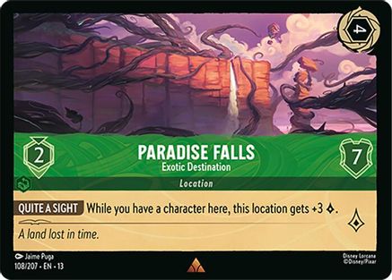 Paradise Falls (Exotic Destination) - 108/204 - Rare (Foil)