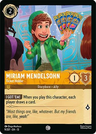 Miriam Mendelsohn (Ticket Holder) - 9/204 - Common (Foil)