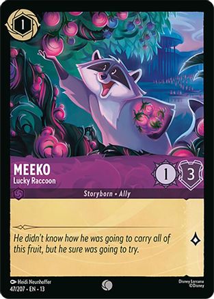 Meeko (Lucky Raccoon) - 47/204 - Common (Foil)