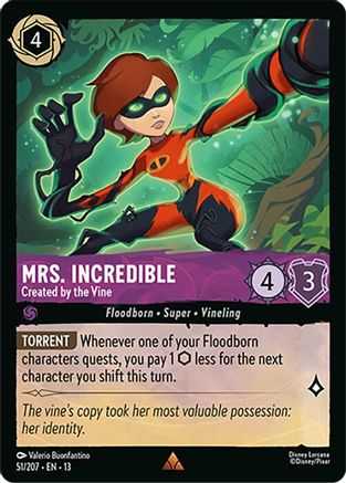 Mrs. Incredible (Created by the Vine) - 51/204 - Rare (Foil)