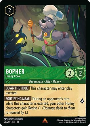 Gopher (Hunny Cook) - 78/204 - Rare
