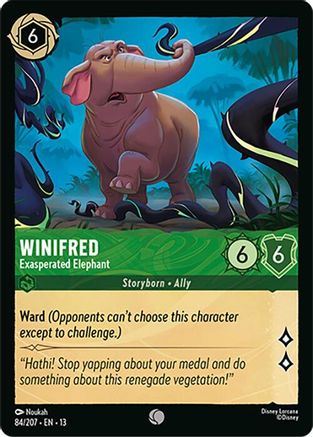 Winifred (Exasperated Elephant) - 84/204 - Common (Foil)