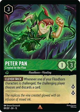 Peter Pan (Created by the Vine) - 89/204 - Rare (Foil)