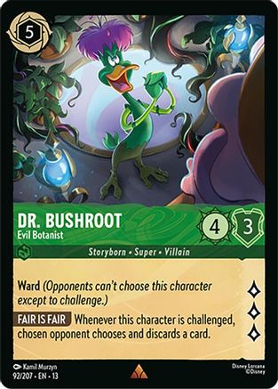 Dr. Bushroot (Evil Botanist) - 92/204 - Rare (Foil)