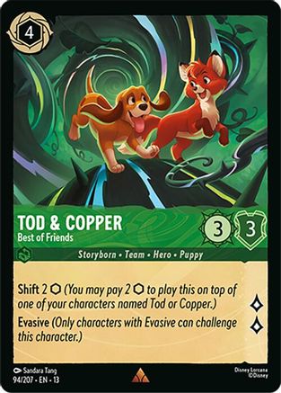 Tod & Copper (Best of Friends) - 94/204 - Rare