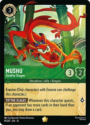 Mushu (Stealthy Dragon) - 97/204 - Legendary (Foil)