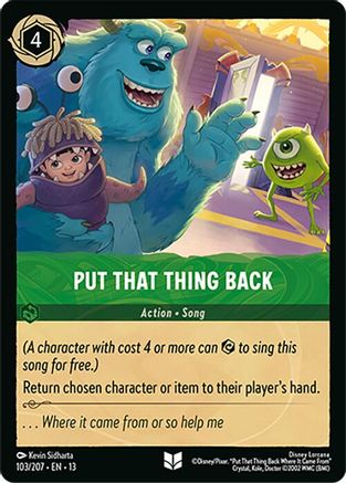 Put That Thing Back - 103/204 - Uncommon
